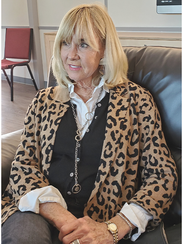 cool leopard skin jacket and chunky silver necklace