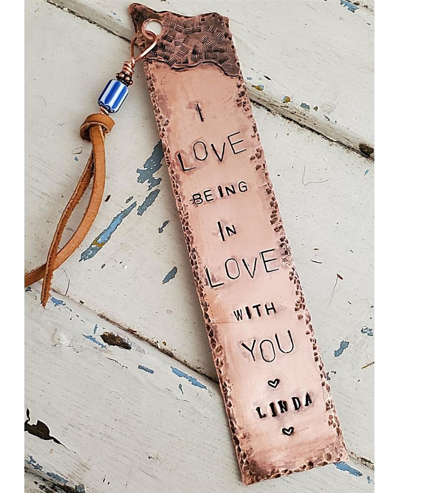 custom copper bookmark