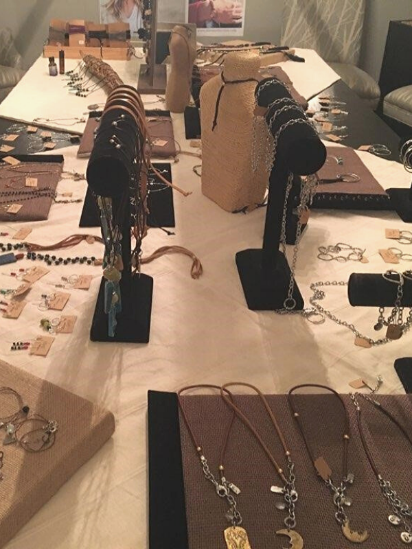 jewelry trunk show set up