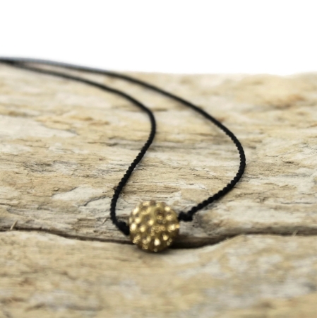 Gold Crystal Ball Necklace
