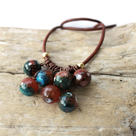 Long Fireball Necklace #1