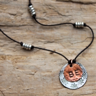 BE Necklace - Sterling & Copper