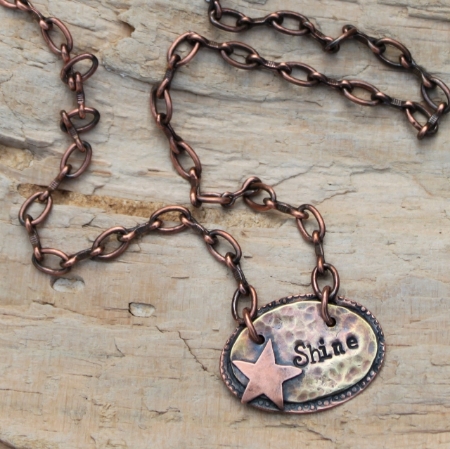 Shine Necklace - Copper & Brass