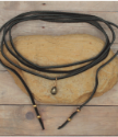 Black-suede-choker-wrap-with-pyrite-stone-wood-background