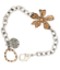 bronze wildflower bracelet on white