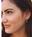 sterling ear threads on model profile