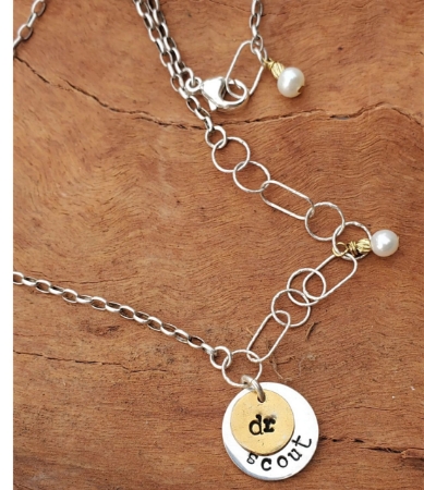 Blended silver chain charm necklace for a new doctor