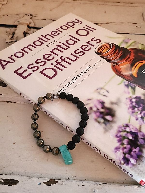 gemstone aromatherapy bracelet and guide book