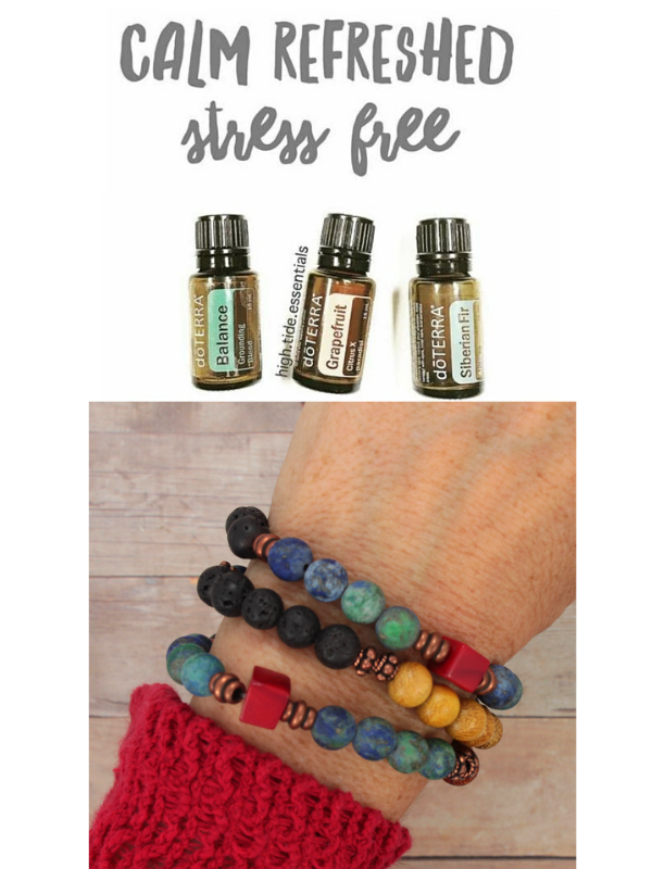 aromatherapy bracelet stack and oils